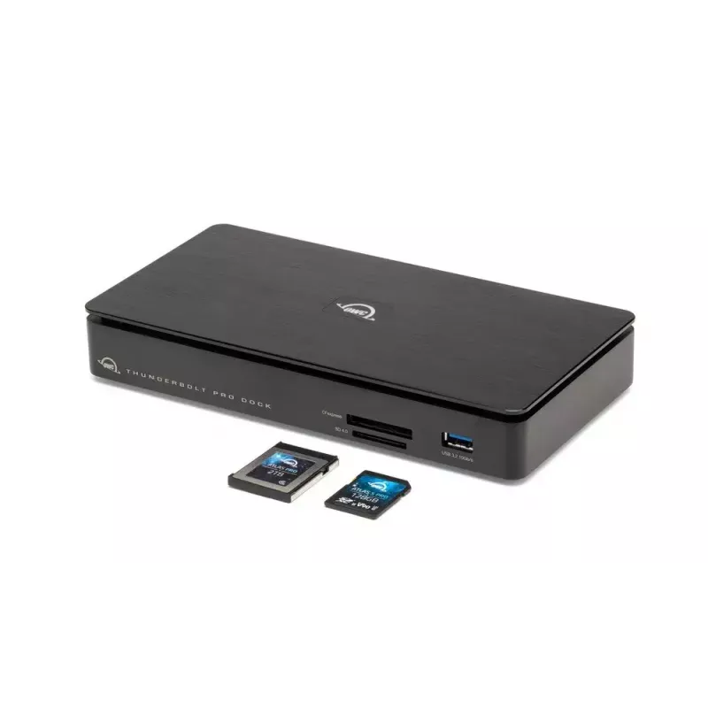 OWC Thunderbolt Pro Dock com fios Thunderbolt 3 preto 85W alimentação 40 Gbit/s