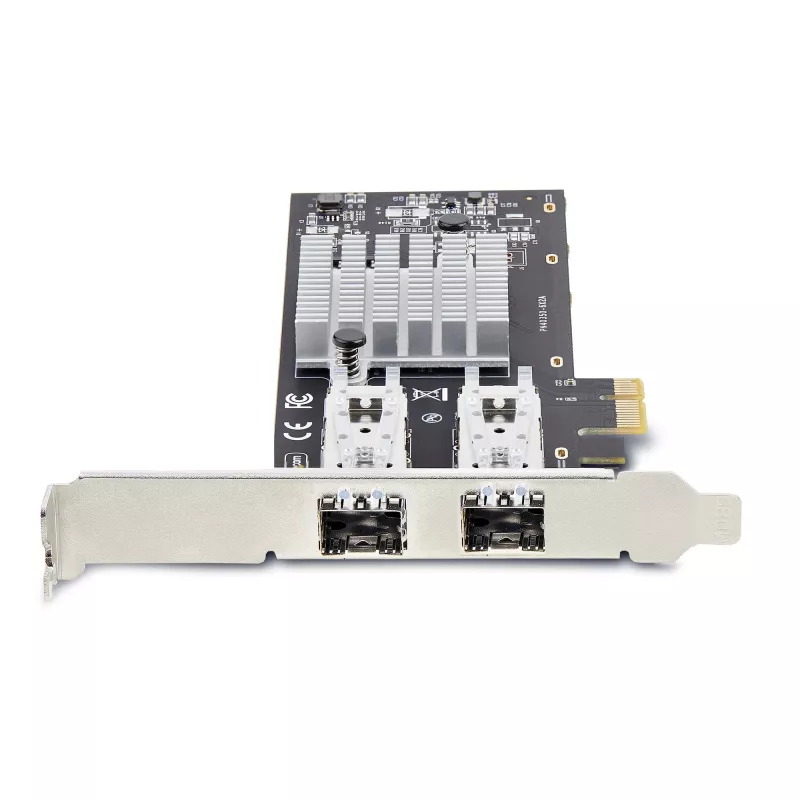 Placa de rede StarTech.com 2 portas GbE SFP, PCIe 2.0 x1, controlador Intel I350-AM2 2x 1GbE, 1000BASE cobre/fibra, NIC Gigabit Ethernet de porta dupla, backplanes desktop/servidor - compatível com Windows e Linux