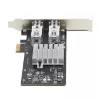 Placa de rede StarTech.com 2 portas GbE SFP, PCIe 2.0 x1, controlador Intel I350-AM2 2x 1GbE, 1000BASE cobre/fibra, NIC Gigabit Ethernet de porta dupla, backplanes desktop/servidor - compatível com Windows e Linux