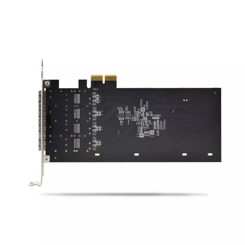 Placa de rede StarTech.com 4 portas GbE SFP, PCIe 2.0 x2 (compatível com x4, x8, x16), controlador Intel I350-AM4 4x 1GbE, 1000BASE cobre/fibra, NIC Gigabit Ethernet de quatro portas desktop/servidor - Windows e Linux