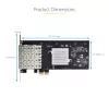 Placa de rede StarTech.com 4 portas GbE SFP, PCIe 2.0 x2 (compatível com x4, x8, x16), controlador Intel I350-AM4 4x 1GbE, 1000BASE cobre/fibra, NIC Gigabit Ethernet de quatro portas desktop/servidor - Windows e Linux