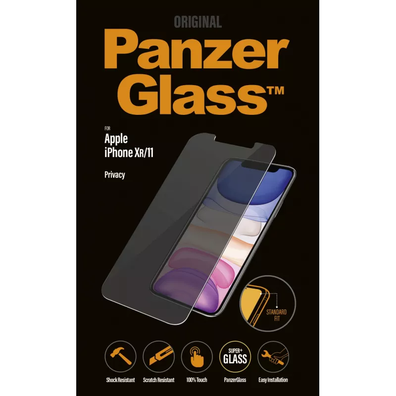 PanzerGlass ® Protetor de ecrã de privacidade iPhone 11 | XR | Standard Fit