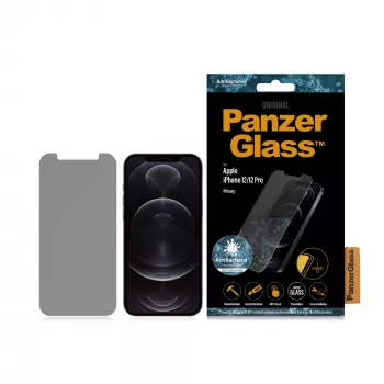 PanzerGlass ® Protetor de ecrã de privacidade iPhone 12 | 12 Pro | Standard Fit