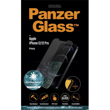PanzerGlass ® Protetor de ecrã de privacidade iPhone 12 | 12 Pro | Standard Fit