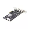 StarTech.com Placa PCIe USB de 4 portas, USB 3.2 5 Gbit/s, placa de expansão PCI Express com 4 controladores USB independentes, 4 portas USB-A, Windows/macOS/Linux