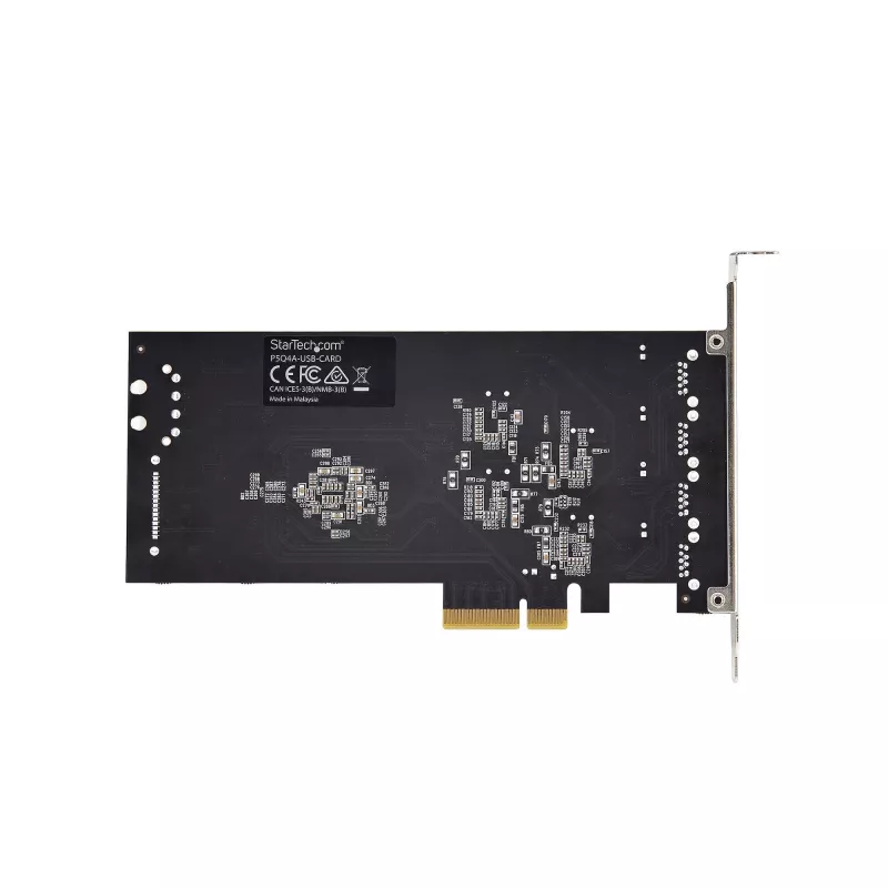 StarTech.com Placa PCIe USB de 4 portas, USB 3.2 5 Gbit/s, placa de expansão PCI Express com 4 controladores USB independentes, 4 portas USB-A, Windows/macOS/Linux