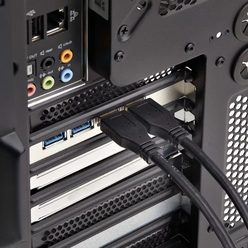 StarTech.com Placa PCIe USB de 4 portas, USB 3.2 5 Gbit/s, placa de expansão PCI Express com 4 controladores USB independentes, 4 portas USB-A, Windows/macOS/Linux