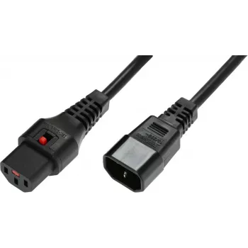 Cabo de alimentação Microconnect PC1021 preto 2 m conector fêmea C13 conector fêmea C14
