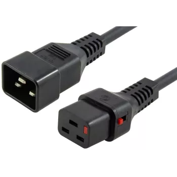 Cabo de alimentação Microconnect PC1285 preto 2 m conector fêmea C20 conector fêmea C19