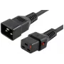 Cabo de alimentação Microconnect PC1285 preto 2 m conector fêmea C20 conector fêmea C19