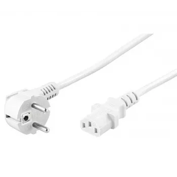 Microconnect PE010430W cabo de alimentação branco 3 m ficha de rede tipo E+F conector fêmea C13
