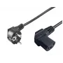 Microconnect PE010530 cabo de alimentação preto 3 m CEE7/7 conector fêmea C13