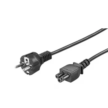 Microconnect PE010810S cabo de alimentação preto 1 m CEE7/7 conector fêmea C5