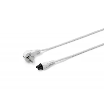 Microconnect PE010818W cabo de alimentação branco 1,8 m ficha de rede tipo F conector fêmea C5
