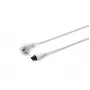 Microconnect PE010818W cabo de alimentação branco 1,8 m ficha de rede tipo F conector fêmea C5