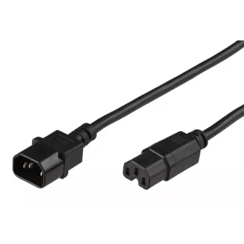 Microconnect PE011400 cabo de alimentação preto 2,5 m conector fêmea C14 conector fêmea C15