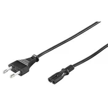 Microconnect PE030713 cabo de alimentação preto 1,5 m conector fêmea C7