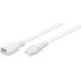 Microconnect PE040605W cabo de alimentação branco 0,5 m conector fêmea C14 conector fêmea C13
