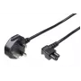 Microconnect PE090818A cabo de alimentação preto 1,8 m ficha de alimentação tipo G conector fêmea C5