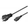 Microconnect PE120430 cabo de alimentação preto 3 m conector fêmea C13