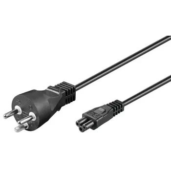 Microconnect PE120805 cabo de alimentação preto 0,5 m ficha de alimentação tipo K conector fêmea C5