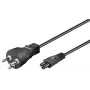 Microconnect PE120805 cabo de alimentação preto 0,5 m ficha de alimentação tipo K conector fêmea C5
