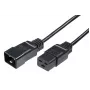 Cabo de alimentação Microconnect PE141520 preto 2 m conector fêmea C20 conector fêmea C19