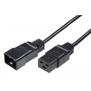 Cabo de alimentação Microconnect PE141530 preto 3 m conector fêmea C20 conector fêmea C19
