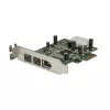 StarTech.com placa adaptadora FireWire PCI Express 1394 de 3 portas 2b 1a Low Profile