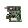 StarTech.com placa adaptadora FireWire PCI Express 1394 de 3 portas 2b 1a Low Profile