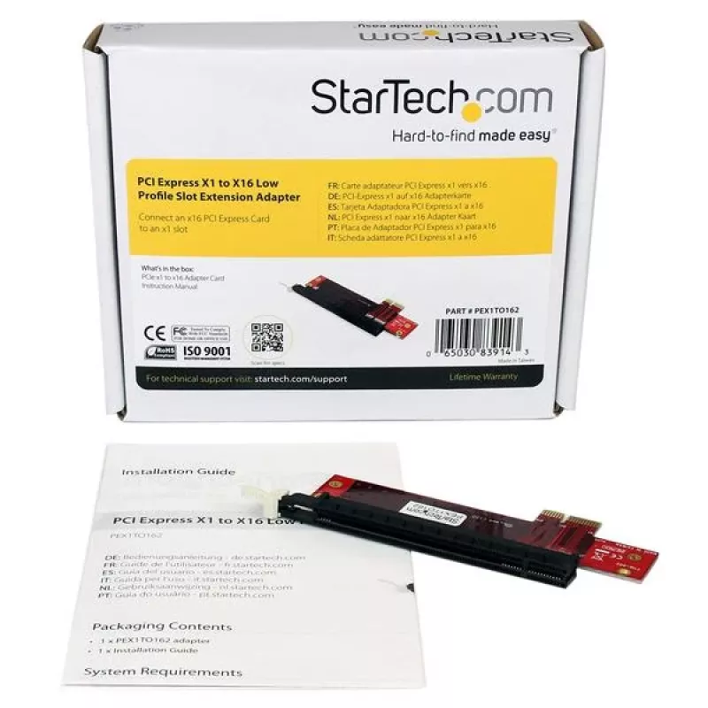 StarTech.com adaptador de expansão de slot PCI Express X1 para X16 Low Profile