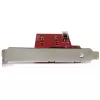 StarTech.com placa controladora 2x M.2 SATA SSD – PCIe, PCIe, M.2, Full-Height / Low-Profile, PCI 2.0, vermelho, CE, FCC, TAA