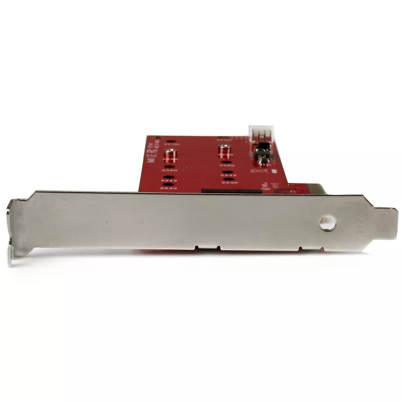 StarTech.com placa controladora 2x M.2 SATA SSD – PCIe, PCIe, M.2, Full-Height / Low-Profile, PCI 2.0, vermelho, CE, FCC, TAA