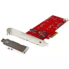 StarTech.com placa controladora 2x M.2 SATA SSD – PCIe, PCIe, M.2, Full-Height / Low-Profile, PCI 2.0, vermelho, CE, FCC, TAA