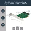 StarTech.com placa adaptadora M.2 SSD (NGFF) de 3 portas – 1 x PCIe (NVMe) M.2, 2 x SATA III M.2 – PCIe 3.0