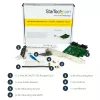 StarTech.com placa adaptadora M.2 SSD (NGFF) de 3 portas – 1 x PCIe (NVMe) M.2, 2 x SATA III M.2 – PCIe 3.0