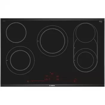 Bosch Serie 8 PKM875DP1D placa de cozinha preto, aço inoxidável encastrar placa vitrocerâmica 5 zona(s)