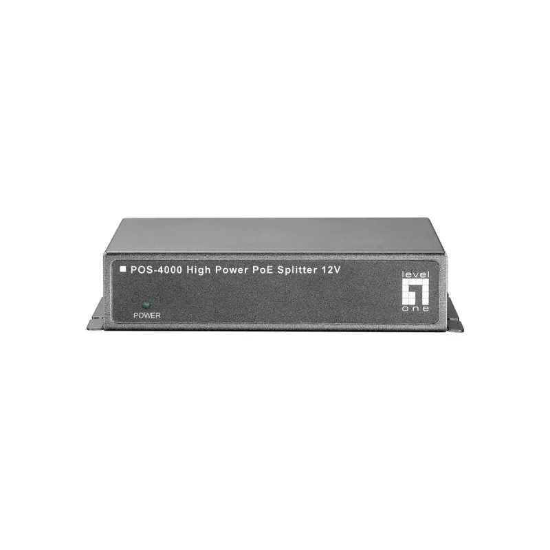 LevelOne splitter Fast Ethernet High Power PoE, saída 12V DC