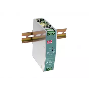 LevelOne fonte de alimentação industrial 24V DC, 75W, montagem em calha DIN