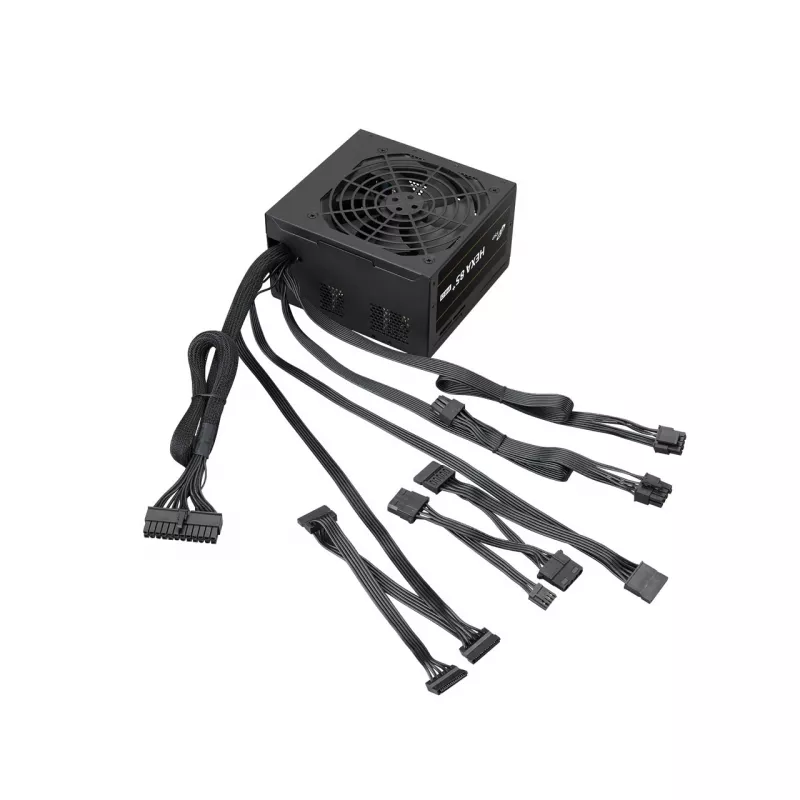 Fonte de alimentação FSP HEXA 85+ PRO 350W ATX ATX2.5 preto, 350 W, 100 - 240 V, 50 - 60 Hz, 5 - 2 A, ativa, 85 W