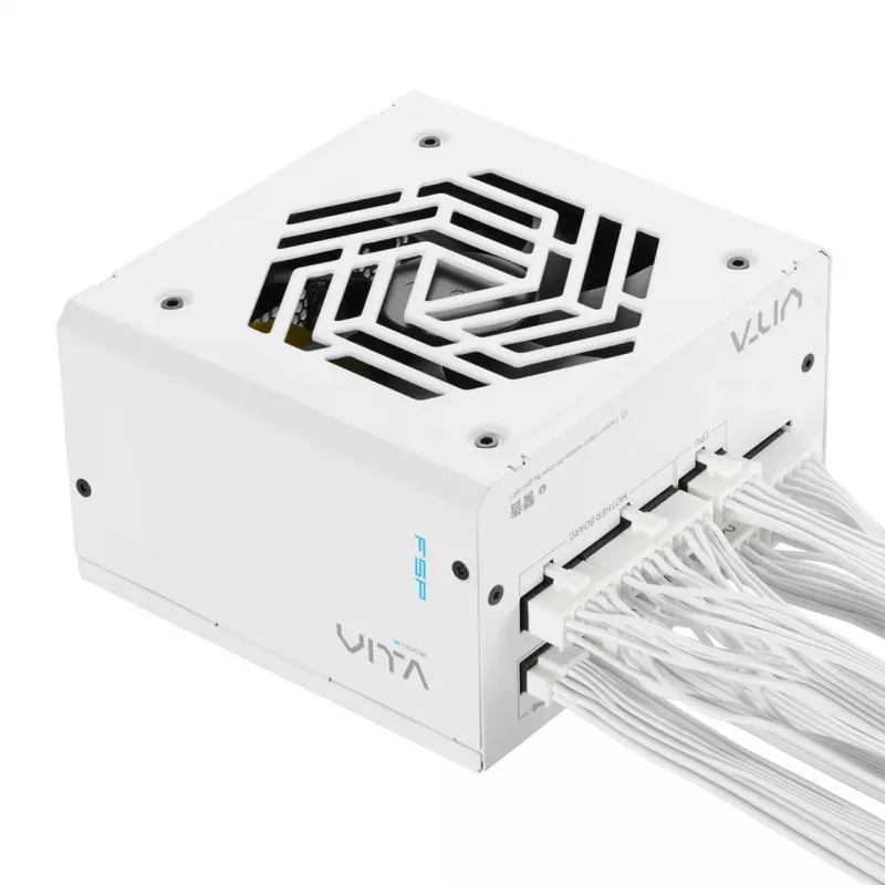 FSP VITA GM 850W PPA8504214 fonte de alimentação, ATX 3.1, 80 PLUS Gold, totalmente modular, 850 W, 100-240 V, 50/60 Hz, branca