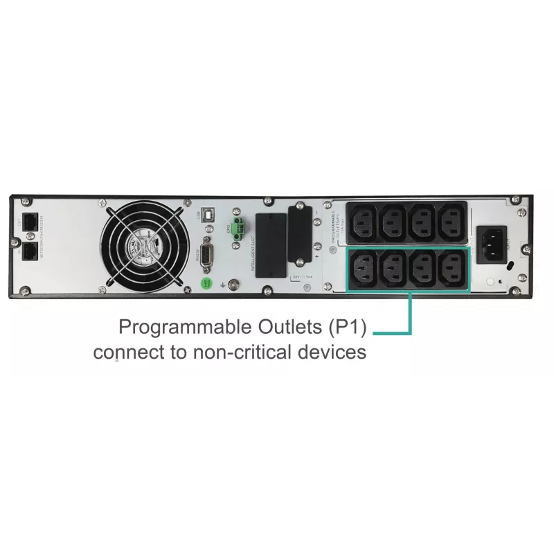 Fonte de alimentação ininterrupta (UPS) FSP Clippers RT 2K de dupla conversão (online) 2 kVA 2000 W