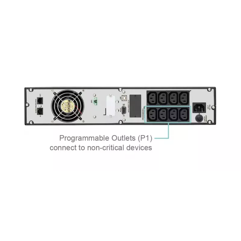 FSP Clippers RT 3K UPS online, 3 kVA / 3000 W, dupla conversão, rack/torre