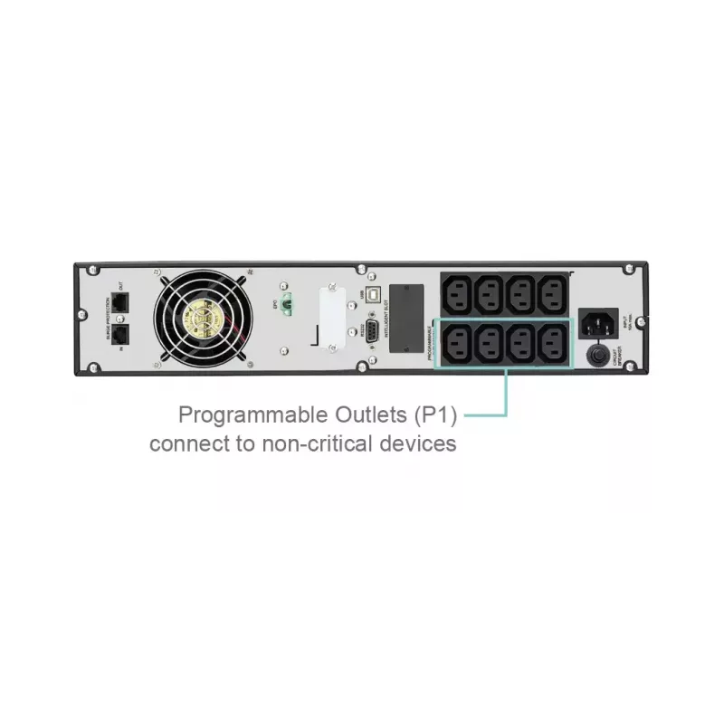 Fonte de alimentação ininterrupta (UPS) FSP Eufo 1.1k line-interactive 1,1 kVA 990 W 8 saídas AC