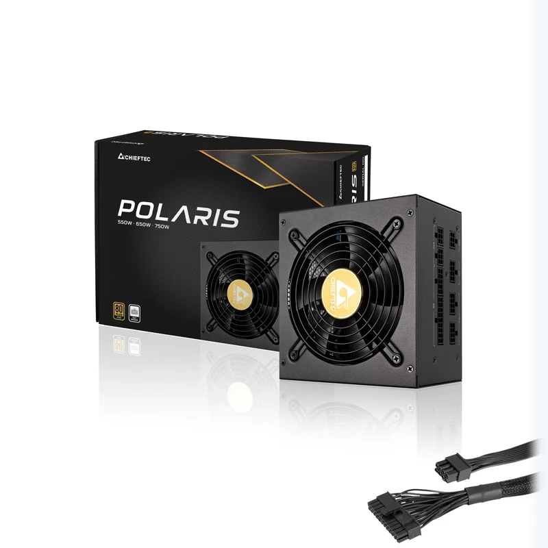 Fonte de alimentação Chieftec Polaris 550 W 20+4 pinos ATX PS/2 preto