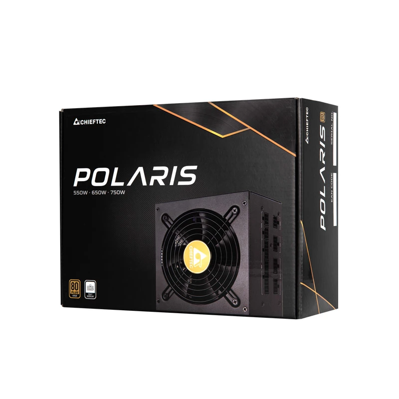 Fonte de alimentação Chieftec Polaris 550 W 20+4 pinos ATX PS/2 preto