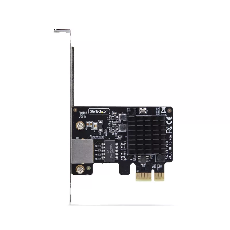 Placa de rede PCIe StarTech.com 1 porta 5G Gigabit, placa LAN PCI Express 5G/2,5G/1G/100M/10M, Realtek RTL8126, Windows e Linux, compatível com TAA
