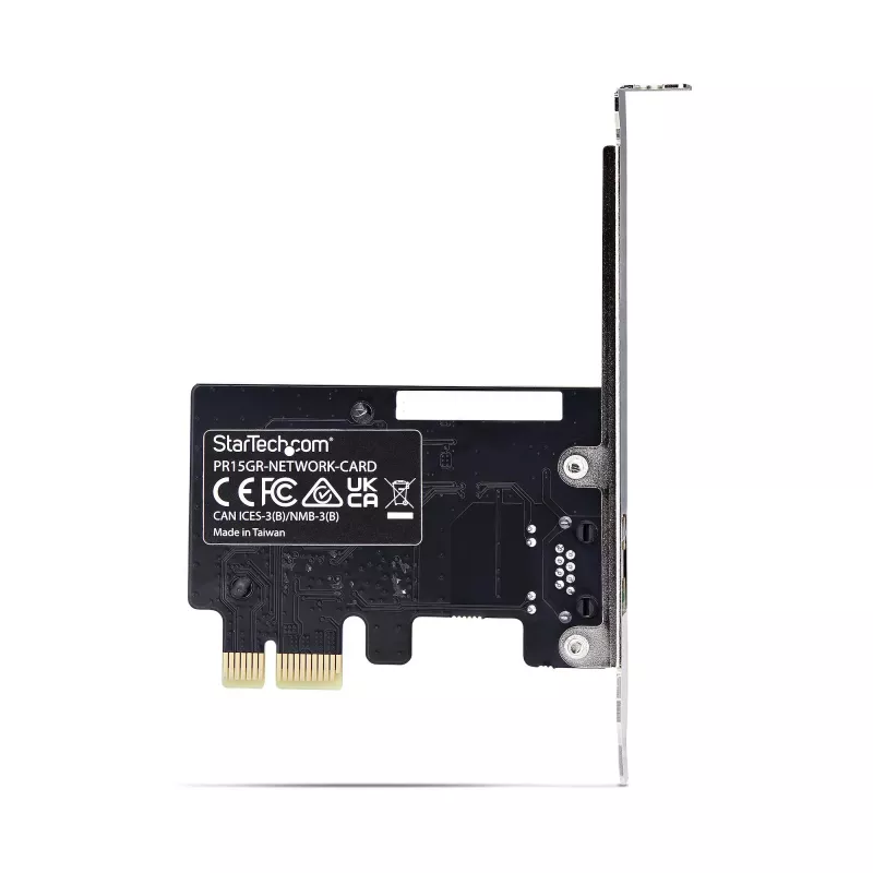 Placa de rede PCIe StarTech.com 1 porta 5G Gigabit, placa LAN PCI Express 5G/2,5G/1G/100M/10M, Realtek RTL8126, Windows e Linux, compatível com TAA