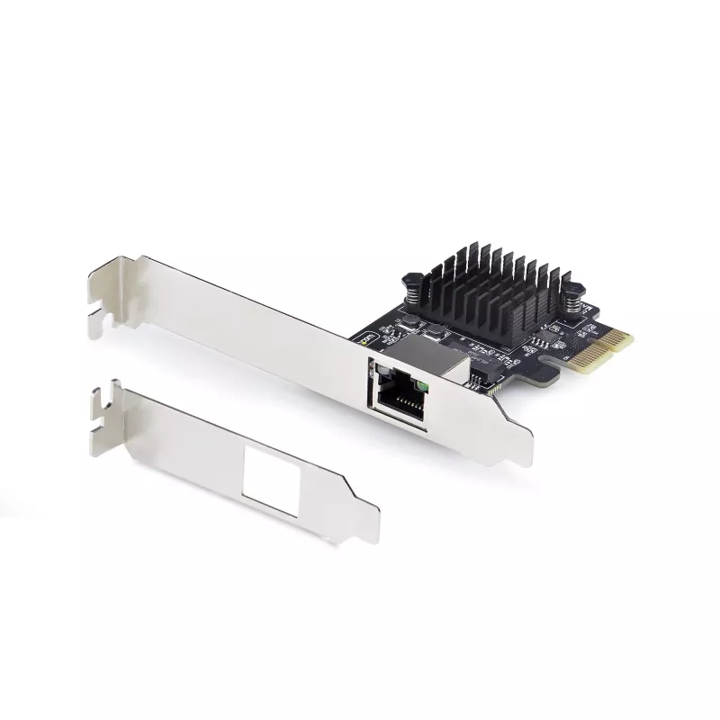 Placa de rede PCIe StarTech.com 1 porta 5G Gigabit, placa LAN PCI Express 5G/2,5G/1G/100M/10M, Realtek RTL8126, Windows e Linux, compatível com TAA