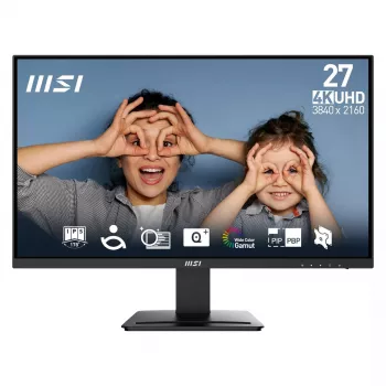 Monitor MSI Pro MP273U 68,6 cm (27 polegadas) 3840 x 2160 píxeis 4K Ultra HD preto